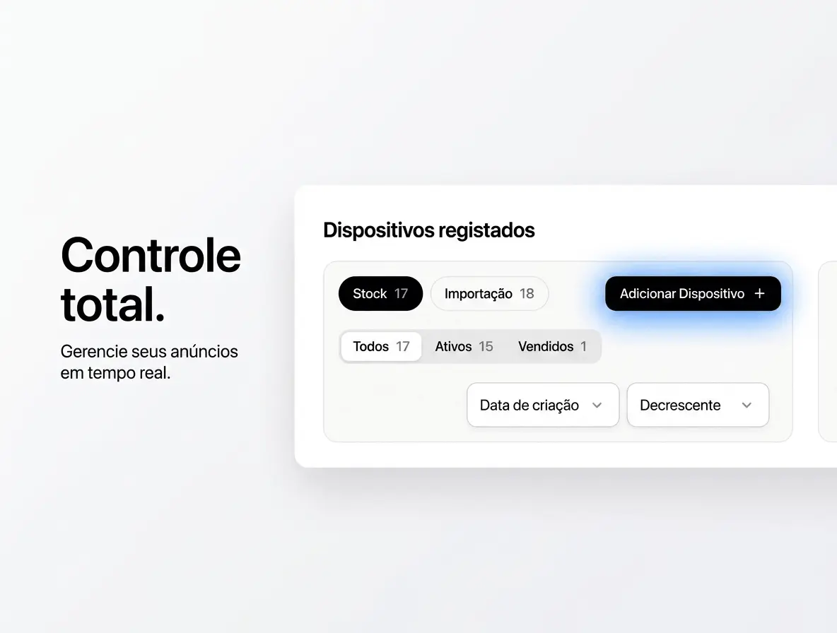 Faça tudo a partir de um só painel.
